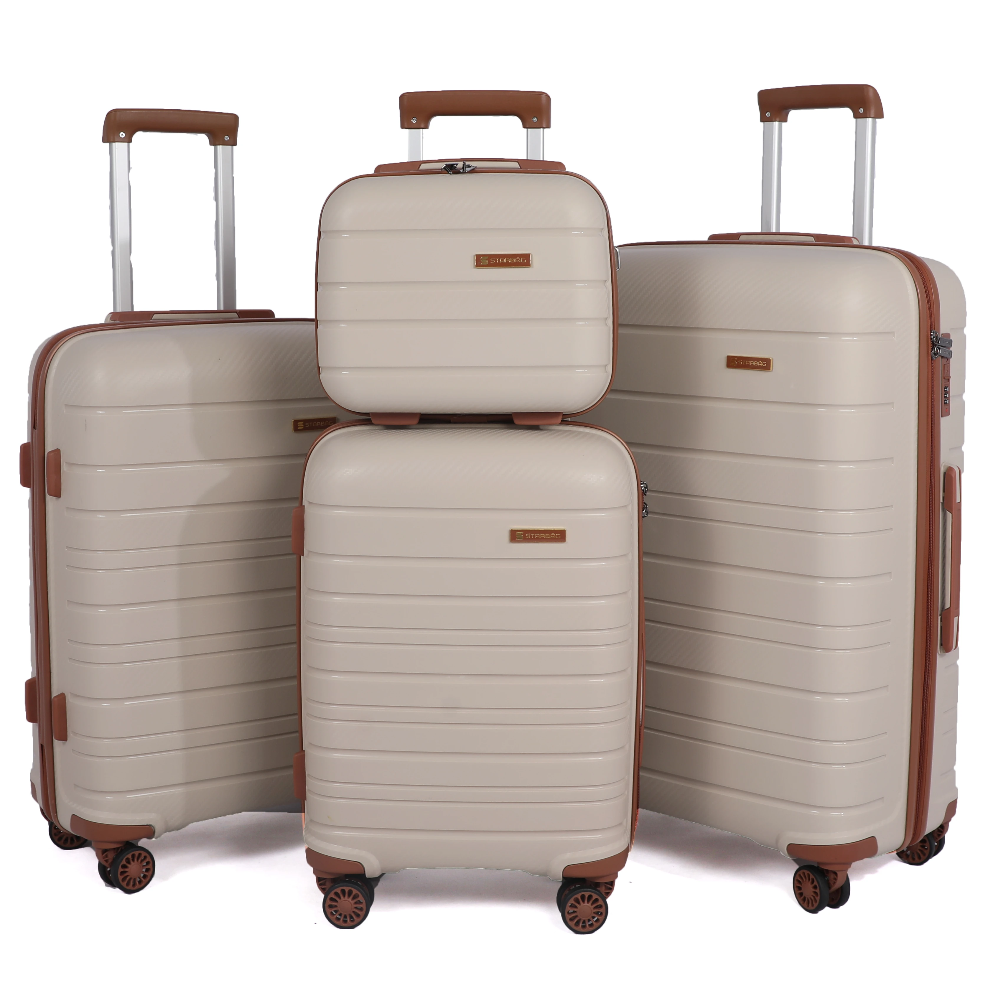 Valises En Polypropylène Incassable Avec Poignée Télescopique Aluminium Trolley