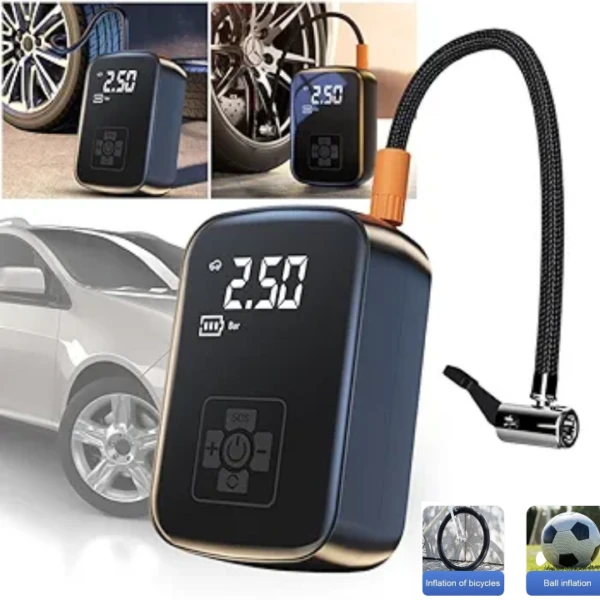 Gonfleur Rapide Et Portable – Écran LCD – Multi-Usages – Qualité Supérieure