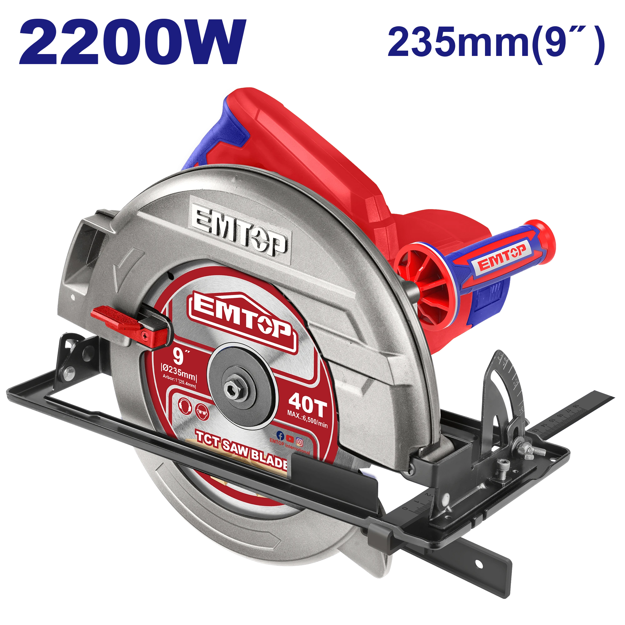 Scie Circulaire 235Mm 2200W Emtop Ecsw2351