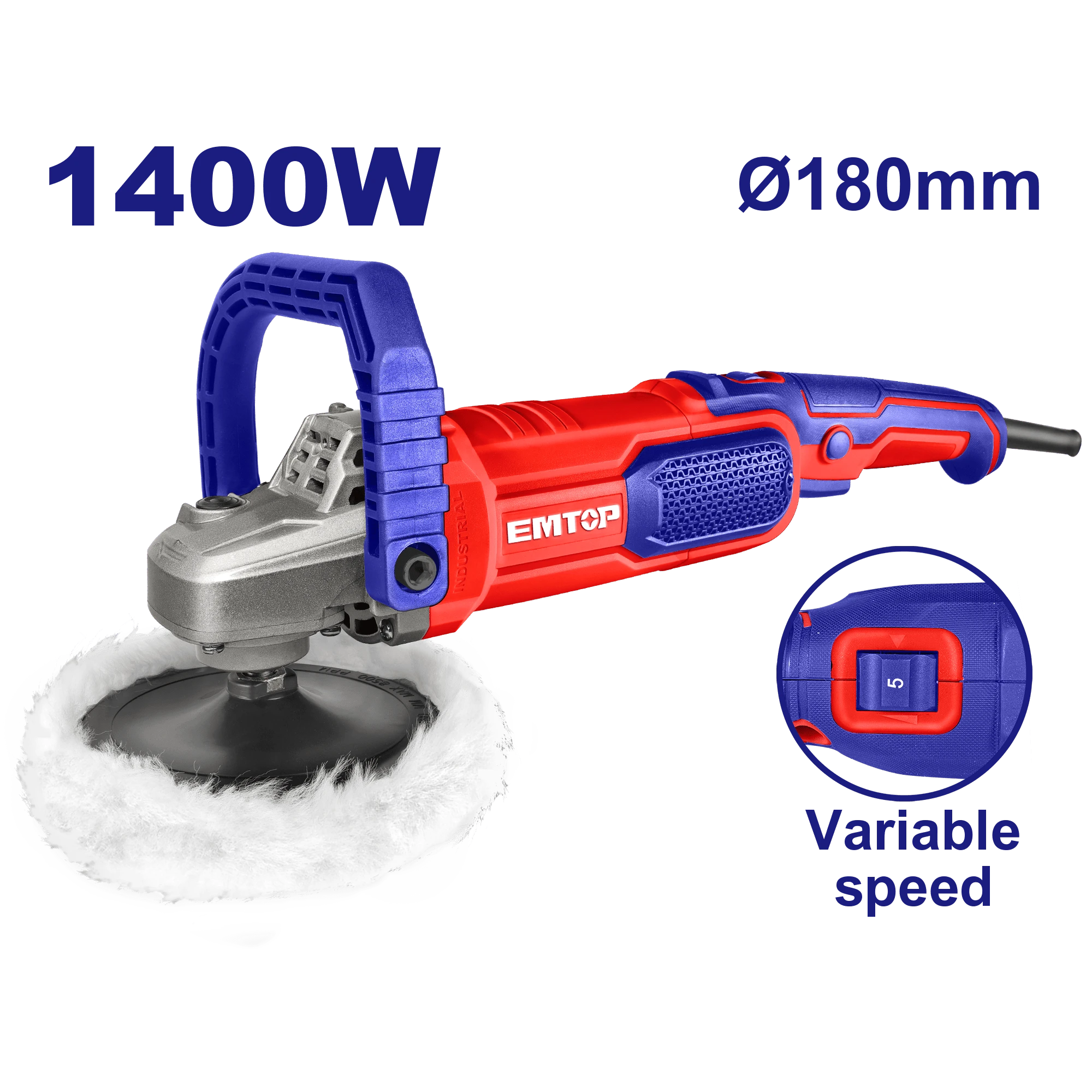 Ponceuse Variable 180 1400W Emtop Eapr1402